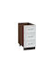 No 403 Floor Cabinet White/Mocha 40x60x82cm