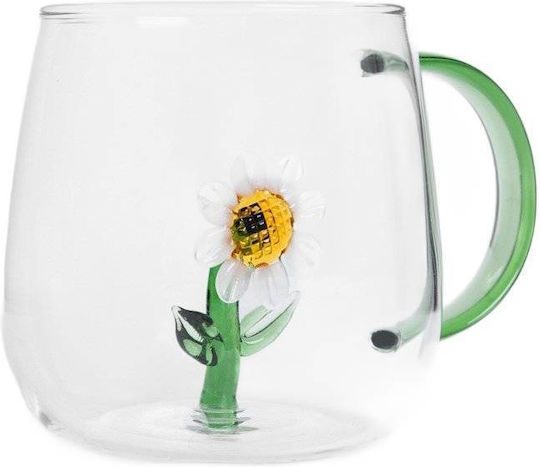 Homla Sunflower Κούπα Γυάλινη Διάφανη 400ml Homla Sunflower Κούπα Γυάλινη Διάφανη 400ml