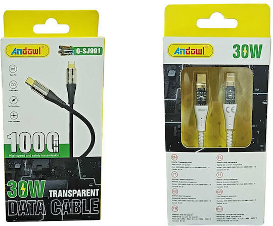 Andowl USB-C zu Lightning Kabel 1m (Q-SJ870)
