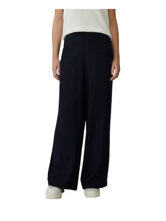 s.Oliver Women's Fabric Trousers Loose Fit Blue