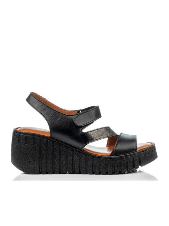Boxer Leather Sandals Black