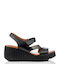 Leder Sandalen Schwarz
