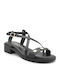 Leder Sandalen Schwarz