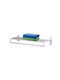 Klikareto Wall Mounted Bathroom Shelf Plastic Silver