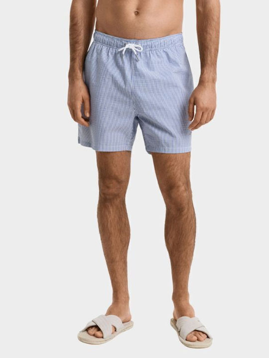 Men's Swimwear Shorts Light Blue Striped