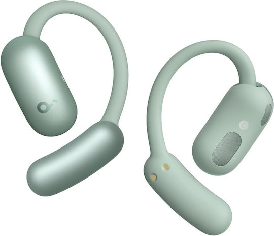 AeroFit 2 Open Ear Bluetooth Handsfree Earphones with Sweat Resistance and Charging Case Green