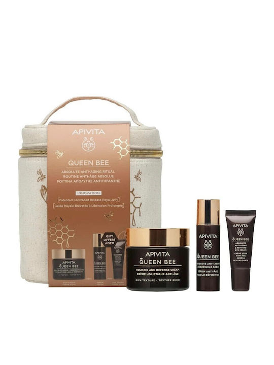 Apivita Queen Bee Skin Care Set for Αnti-ageing, Moisturizing & Firming Apivita Queen Bee Skin Care Set for Αnti-ageing, Moisturizing & Firming