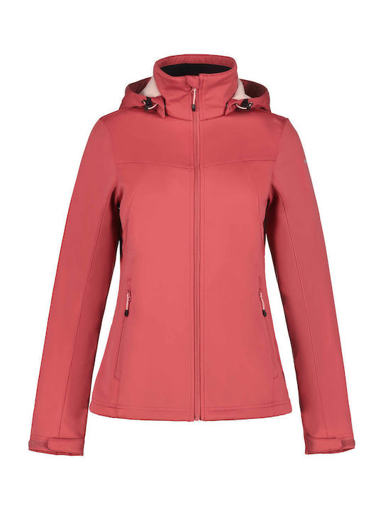 Icepeak Γυναικείο Μπουφάν για Χειμώνα Pink
