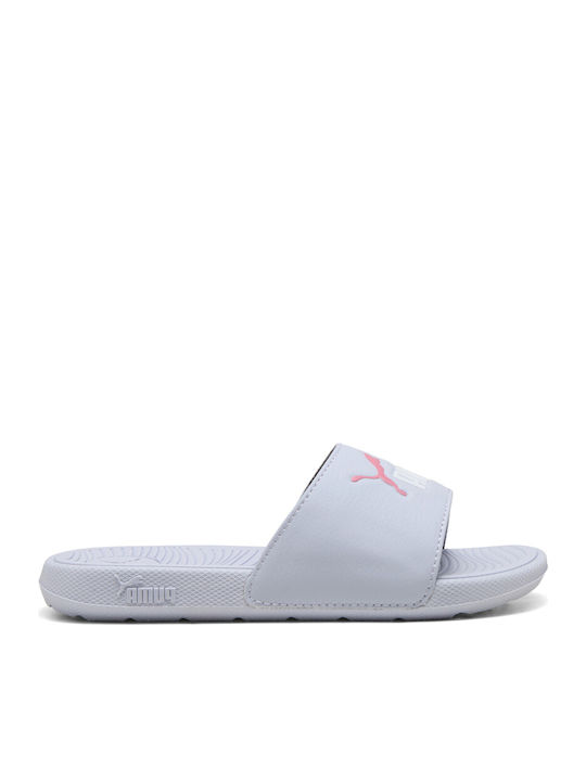 PUMA Παιδικές Σαγιονάρες Λευκές Cool Cat 2.0