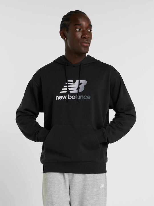 【関税&送料込】New Balance Black Cotton Sweatshirt New Balance Sweatshirt Black MT51514BK | Skroutz.mt