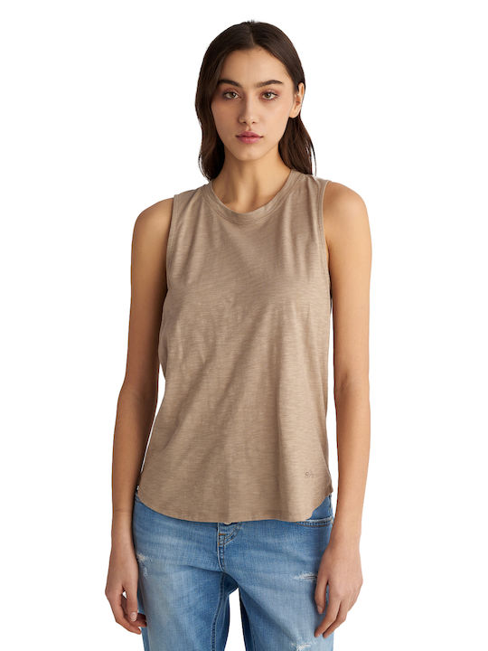 Staff Rita Women's Blouse Cotton Sleeveless Bei...