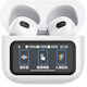 Wiwu T23 Earbud Bluetooth Handsfree Ακουστικά με Θήκη Φόρτισης Λευκά