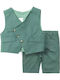 Kinder-Set mit Shorts Sommer 2Stück Petrol Blue