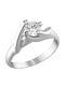VTJ Single Stone from Silver with Diamond