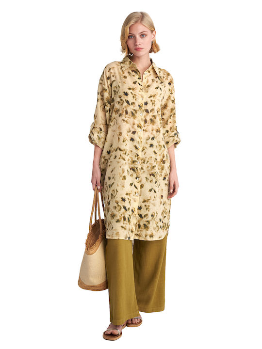 Savanah Midi Dress Beige