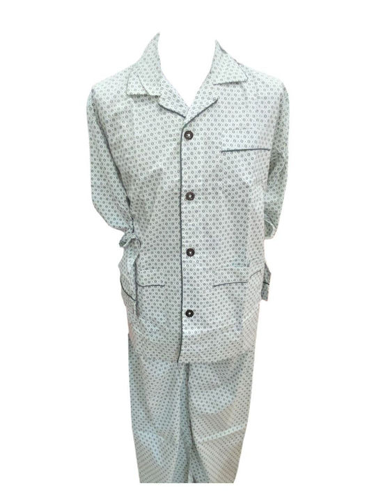 Nikiforos Men's Winter Pajamas Set Mint