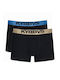 Herren Boxershorts BLUE/GOLD 2Packung