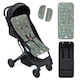 Interbaby Αντιιδρωτικό Κάλυμμα Καροτσιού 34x84εκ. Πράσινο
