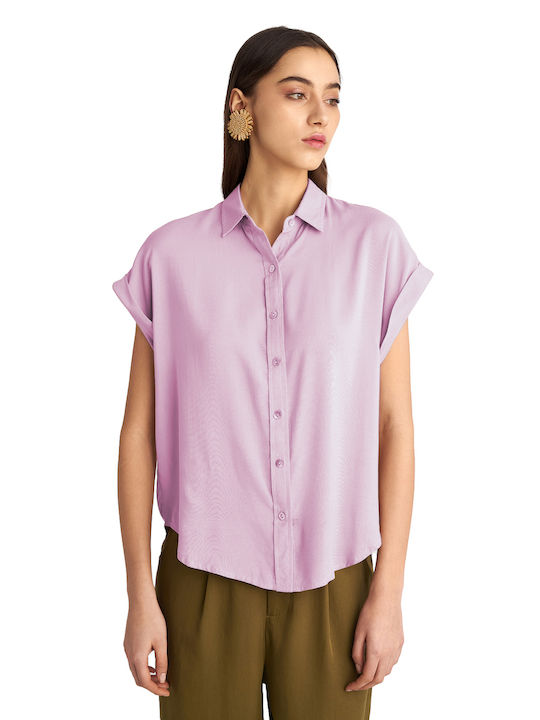 Staff Lina Women's Short Sleeve Shirt Light Lilac