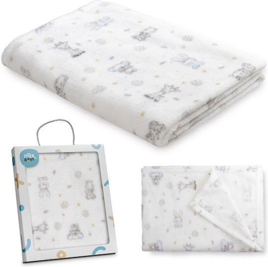 Interbaby Blanket Spanish Nursery Swaddling Blankets Koala White 80x110cm