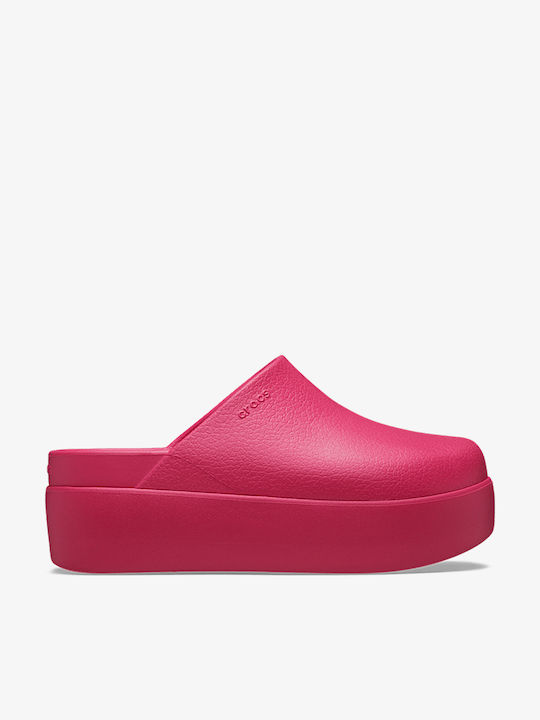 Crocs Dylan Platform Γυναικεία Σαμπό Φούξια 209...