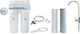 Proteas Filter Uf Pro 01 Water Filtration System Double Under Sink Micron 1/4'' with Faucet & Replacement Filter Activated Carbon CTO/ECO-CBVOC1, Polypropylene EW-013-0513