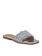 Women's Flat Sandals in Silver Color
