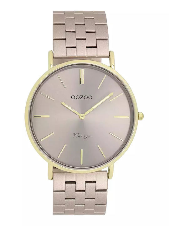 Oozoo Women's Watch with Brown Metal Bracelet