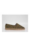 Stoff Herren Espadrilles in Grün Farbe