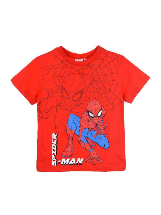 Παιδική Μπλούζα Κοντομάνικη Κόκκινη Spiderman Hero