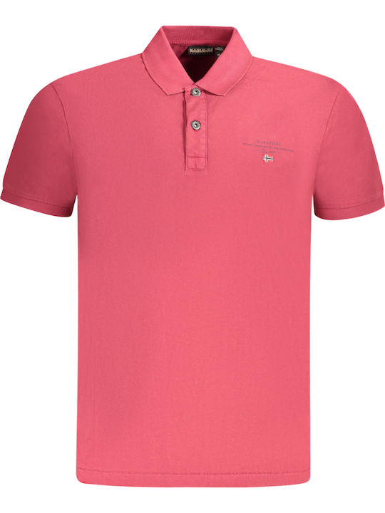 Napapijri Polo Μπλούζα Κοντομάνικη Red