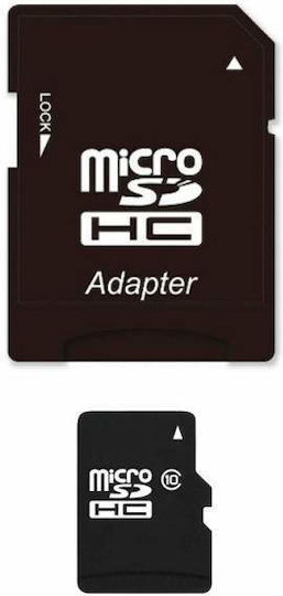 Card de memorie MicroSD de 4 Gb Siks Include adaptor SD Clasa 10 Viteză mare Compatibil cu cameră video DVR auto Cameră de supraveghere Telefon Laptop Tabletă Negru