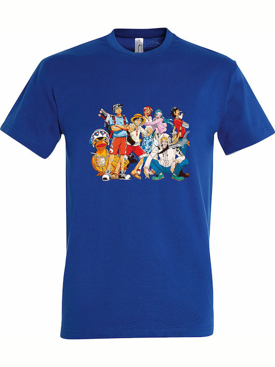 kirikoko Kinder-T-Shirt Royal Blue One Piece Ga...
