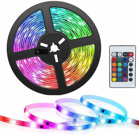 Ταινία LED Τηλεόρασης 220V RGB Φως 3m με Τροφοδοτικό & Τηλεχειριστήριο