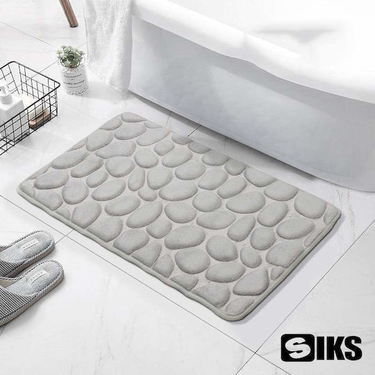 Αντιολισθητικό Πατάκι Μπάνιου Gray 80x50εκ.