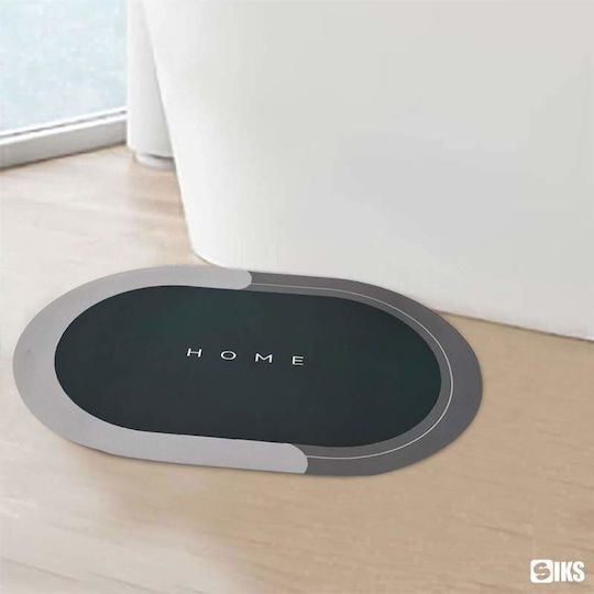 Rutschfest Badematte Oval Green / Gray 57x38cm