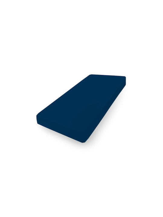 Matex Σεντόνι Μονό με Λάστιχο 100x200εκ. Navy Blue
