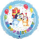 Foil Balloon Bluey Happy Birthday 45cm