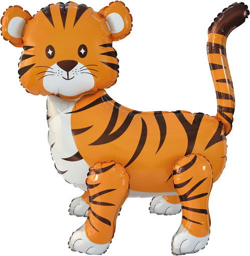 Multi Tiger Foil Balloon H60 Packaged 55 Cm X 63 Cm