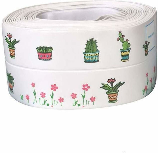 Siks Insulating Adhesive Tape Antistatic Bathroom Kitchen Durable Easy To Clean 3.2 M Cactus Model