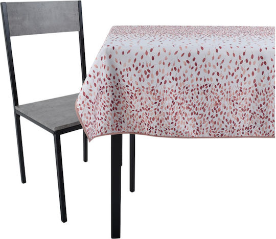 Ankor Tischtuch Fleckabweisend Διάσπαρτα φύλλα Salmon Shades 140x140cm