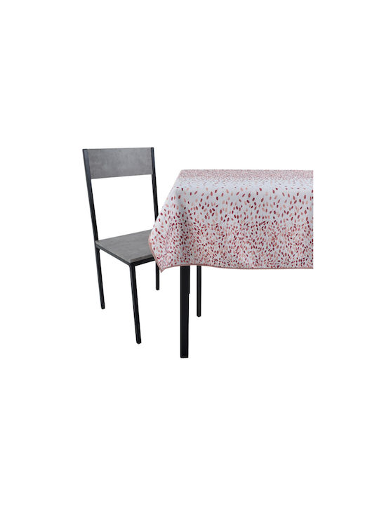 Ankor Tablecloth Stain Resistant Salmon Shades 140x220cm