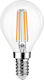 Universe Λάμπα LED 6W για Ντουί E14 και Σχήμα G45 Θερμό Λευκό Dimmable