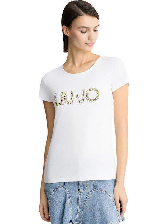 Liu Jo Women's Blouse Cotton Short Sleeve White