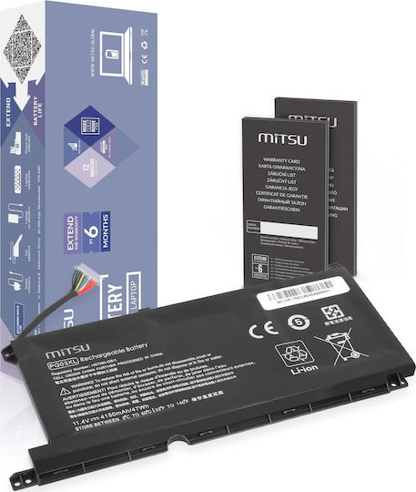 Mitsu Συμβατή Μπαταρία για HP Pavilion HP Pavilion Gaming 15-DK, 15-T, 16-A με 4150mAh
