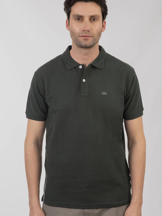 Double Polo T-shirt Πρασινο