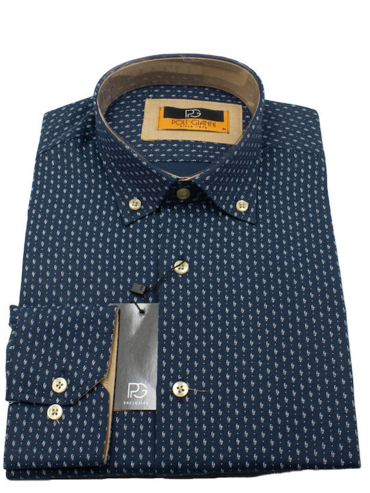 Langärmlig Hemd Blue