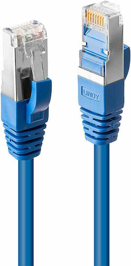 Lindy S/FTP Cat.6 (Gigabit) Καλώδιο Δικτύου Ethernet 1m Μπλε