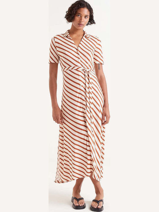 Summer Midi Shirt Dress Multicolour