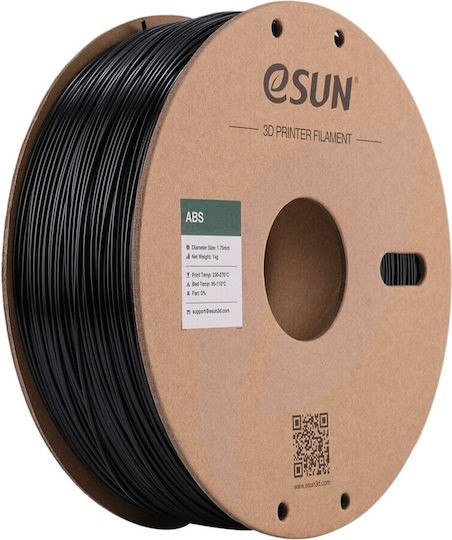 Esun ABS 3D Printer Filament 1.75mm Μαύρο 1kg